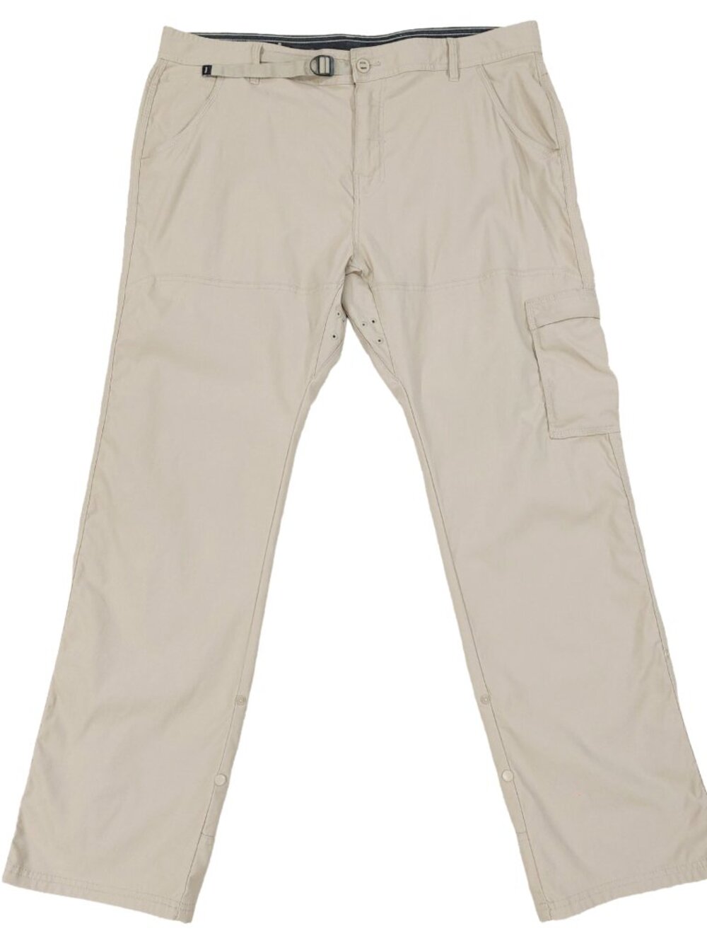 Prana Stretch Zion II Hiking Pants Men's 40x32, Relaxed Fit, Beige Tan, UPF 50+
